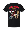 Atlanta Falcons rivalry graphic on a Black T-shirt