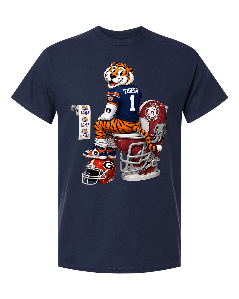 NCAA University Of Auburn Rivalry Graphic Tee