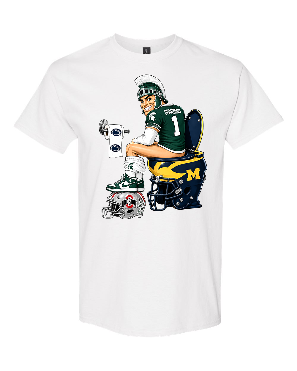 NCAA Michigan State University Rivalry Graphic Tee