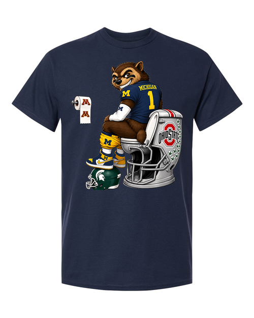 NCAA Michigan Wolverine Rivalry Graphic Tee