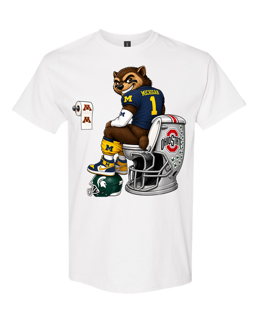 NCAA Michigan Wolverine Rivalry Graphic Tee