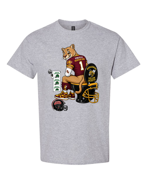 High School Pineville Mountain Lions Rivalry Graphic Tee