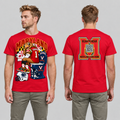 Maryland Red T-shirt front and back on model