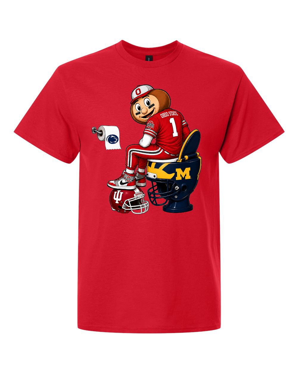 Ohio State rivalry graphic tee in red